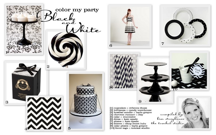 Color My Party :: Black & White {The Party Dress Magazine}
