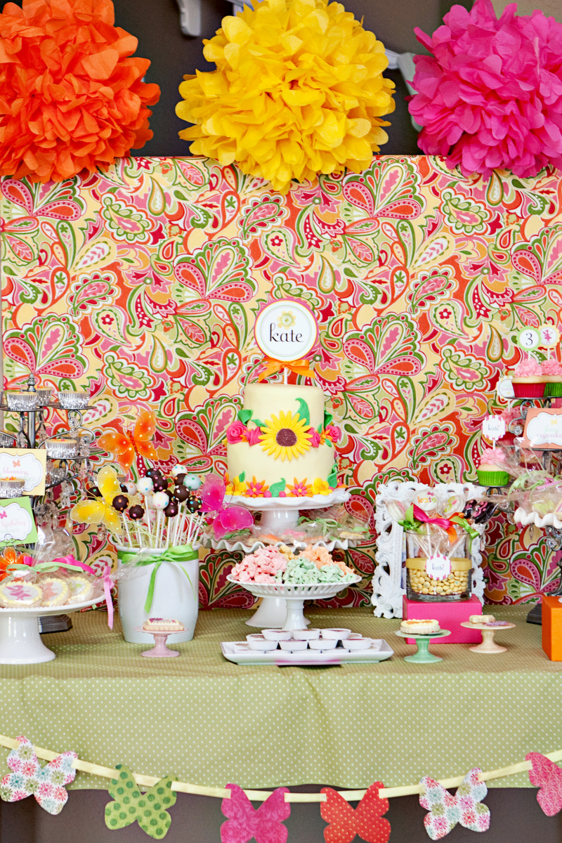 Fairy Garden Party Dessert Table designed by The TomKat Studio