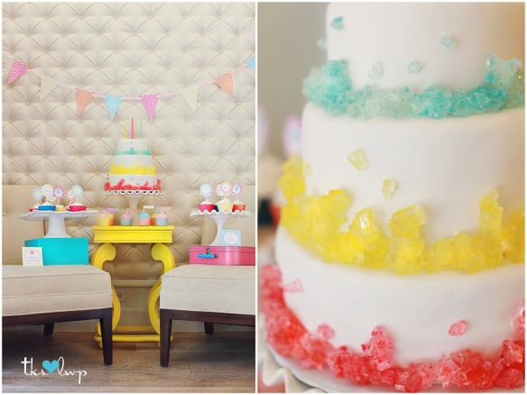 Cotton Candy Party-Rock Candy Cake  |  The TomKat Studio