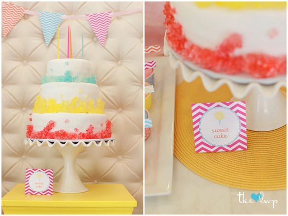 Cotton Candy Party-Rock Candy Cake  |  The TomKat Studio