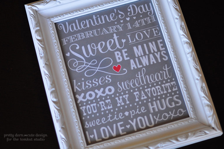 Valentine's Day Subway Art | The TomKat Studio Blog