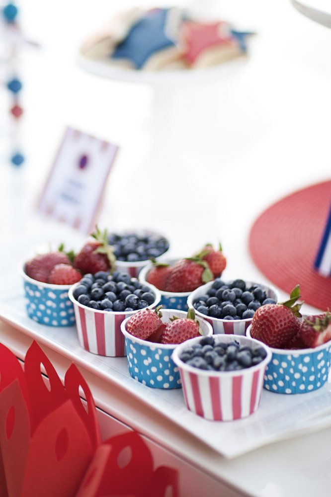 4th of july fruit cups