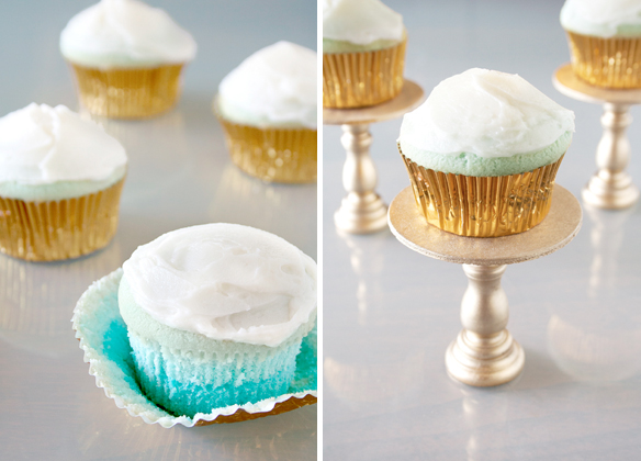 Ombre Cupcakes from Somewhere Splendid via the Tomkat Studio.