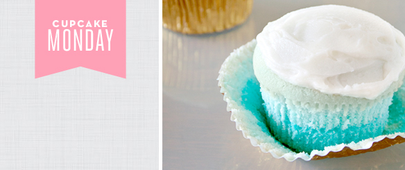 Ombre Cupcakes from Somewhere Splendid via the Tomkat Studio.