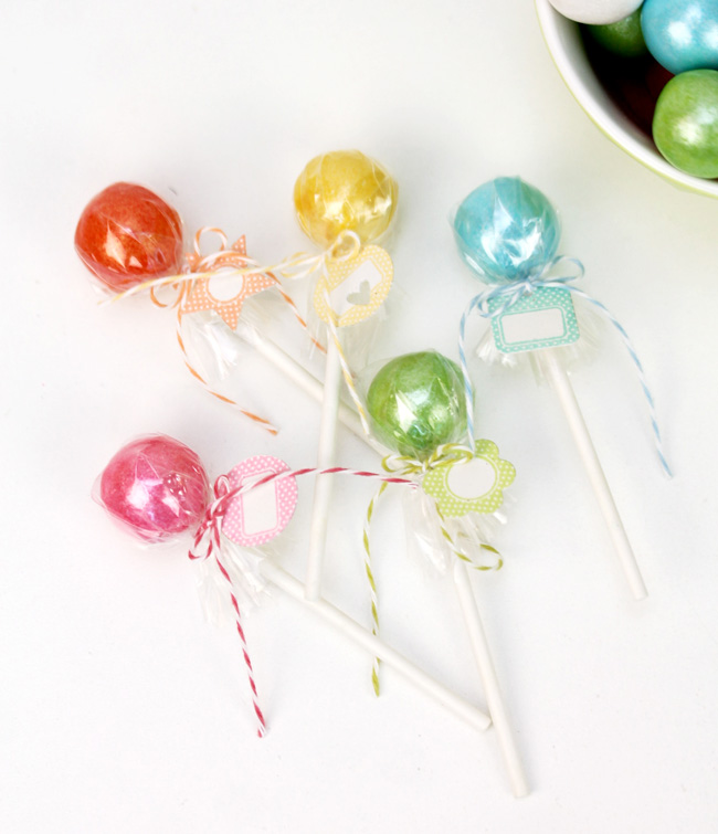 Gumball Lollipops