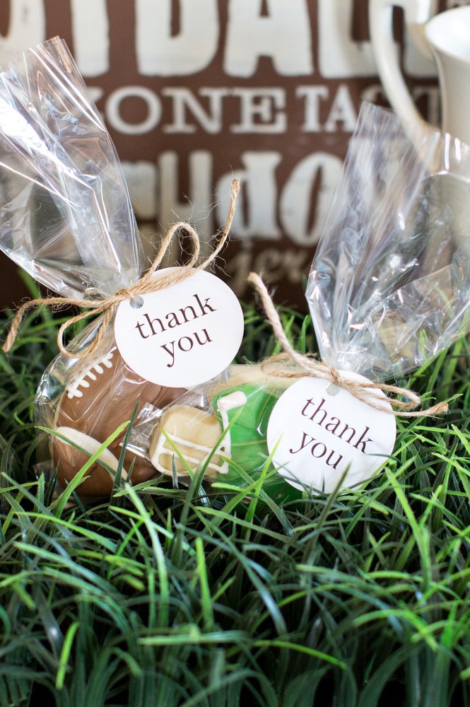 Tommy's Football Birthday Party-Party Favors | The TomKat Studio