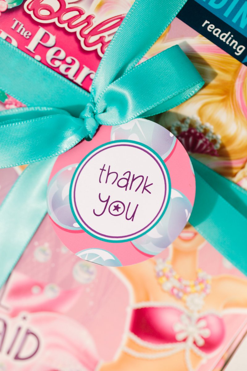 Barbie The Pearl Princess Party Favor Tags | The TomKat Studio