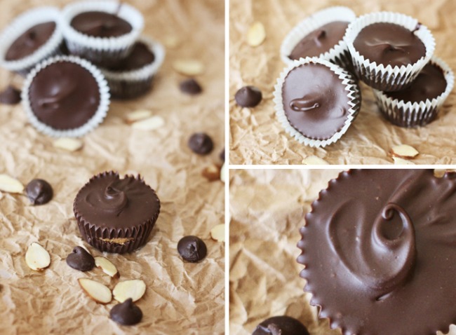 Almond Butter Cups Collage