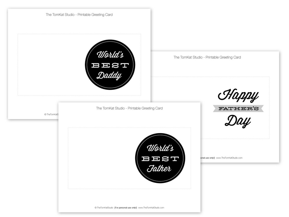 FREE Printable Father's Day Cards | The TomKat Studio