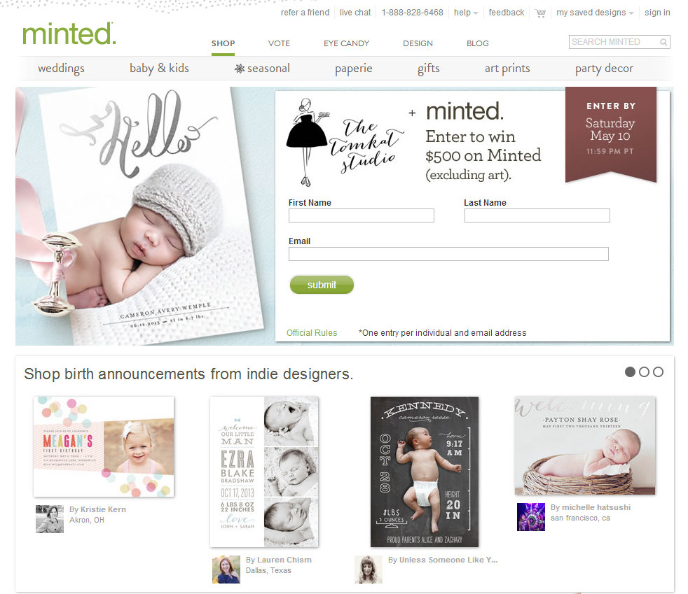 minted giveaway 