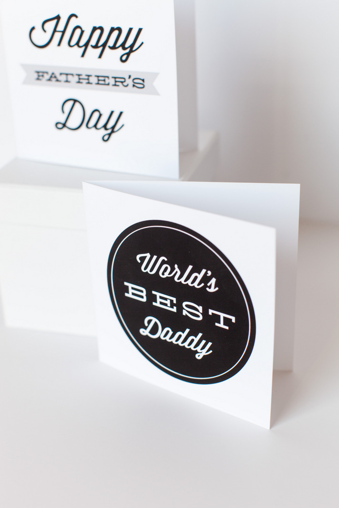 Free Printable World's BEST Daddy Card | The TomKat Studio