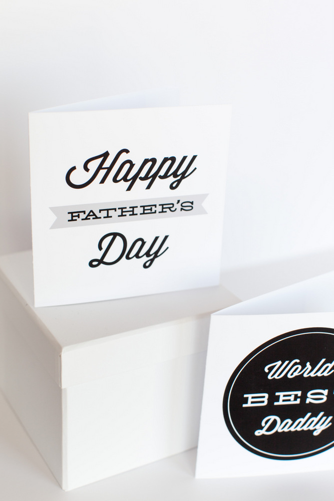 Free Printable Happy Father's Day Card | The TomKat Studio