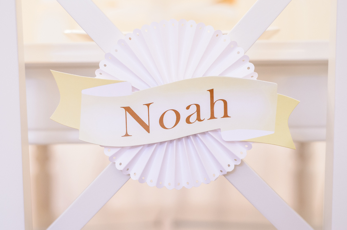 Noah's Ark Party Chair Detail - Kate Landers Events