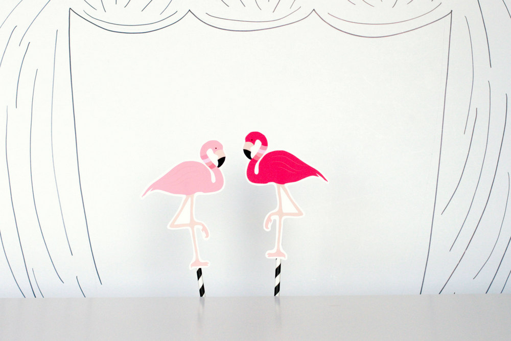 flamingo paper craft