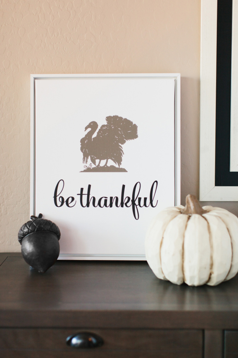 Be Thankful Art Print Canvas designed by The TomKat Studio