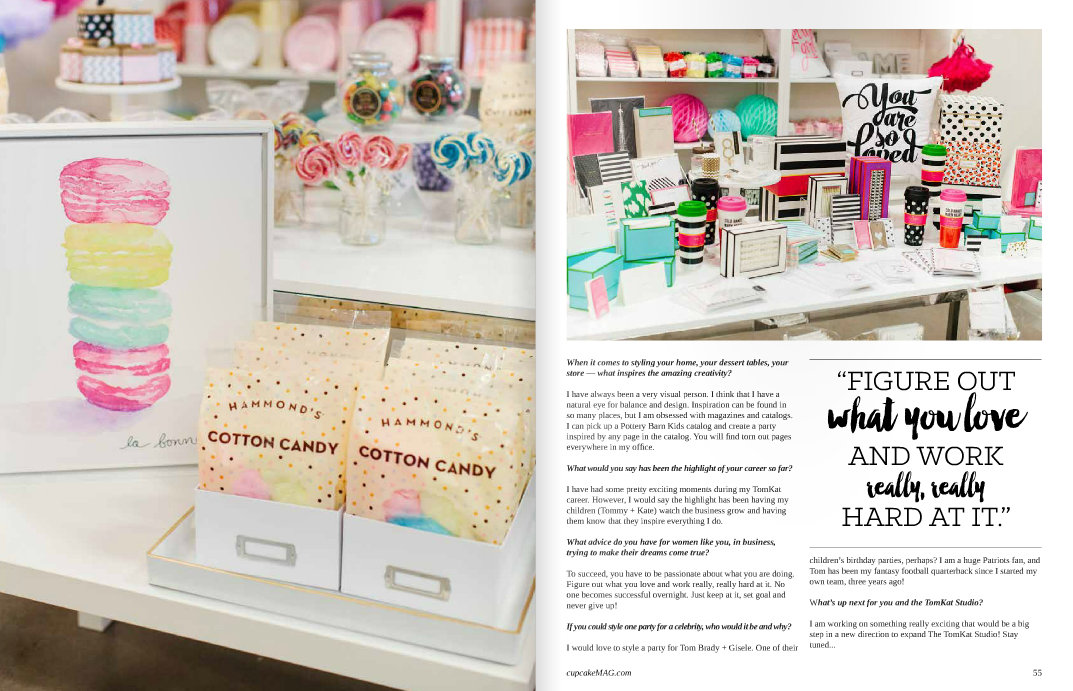 the tomkat studio featured in cupcake magazine