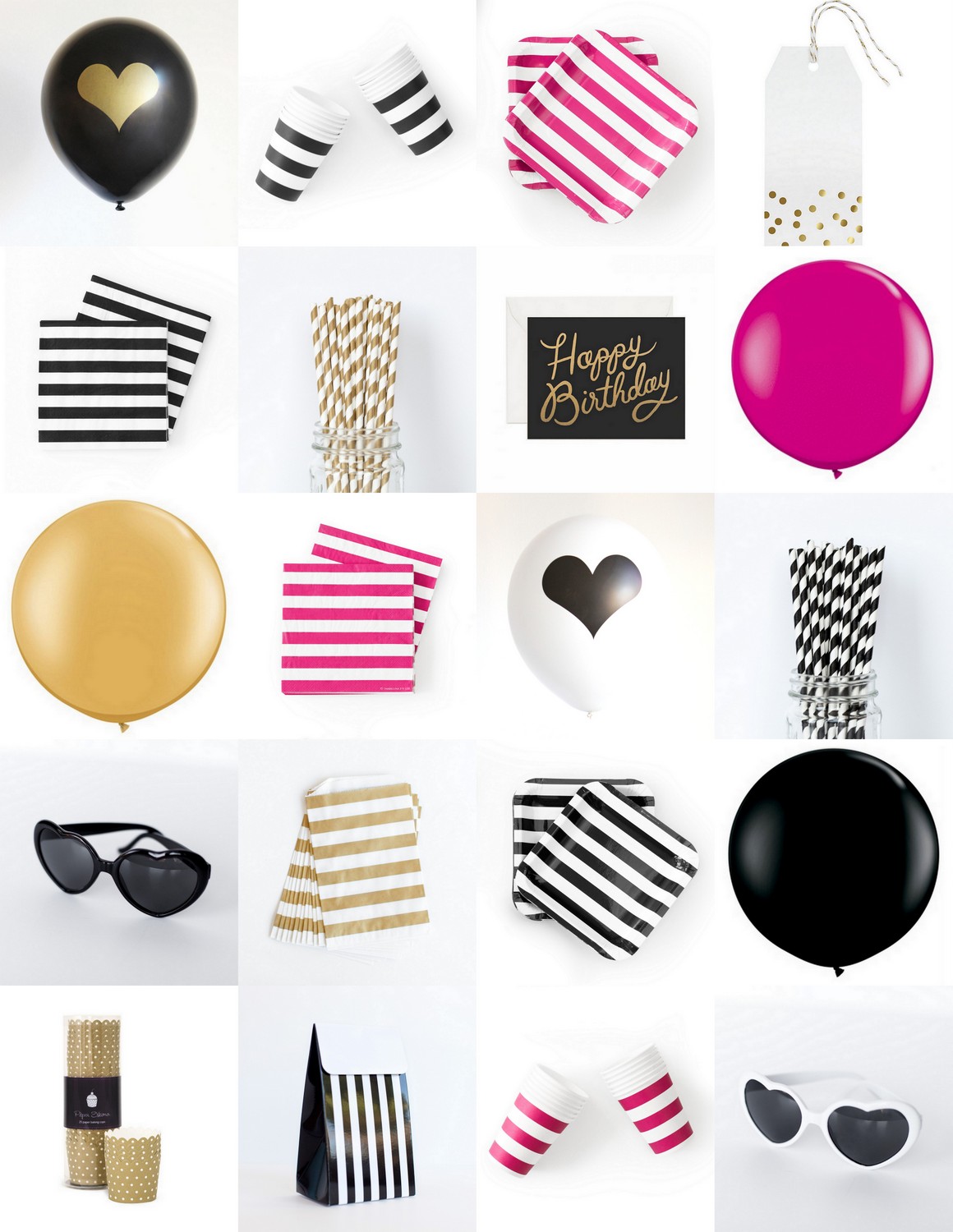 kate spade inspired party supplies