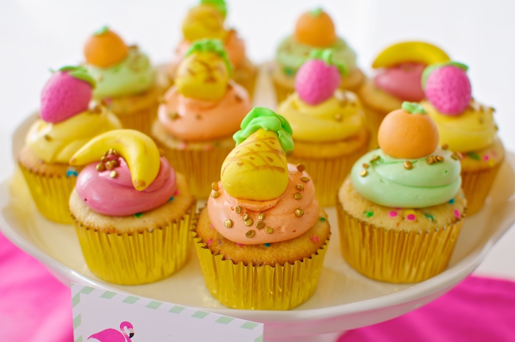 Fruity Flamingo Party-Cupcakes | The TomKat Studio