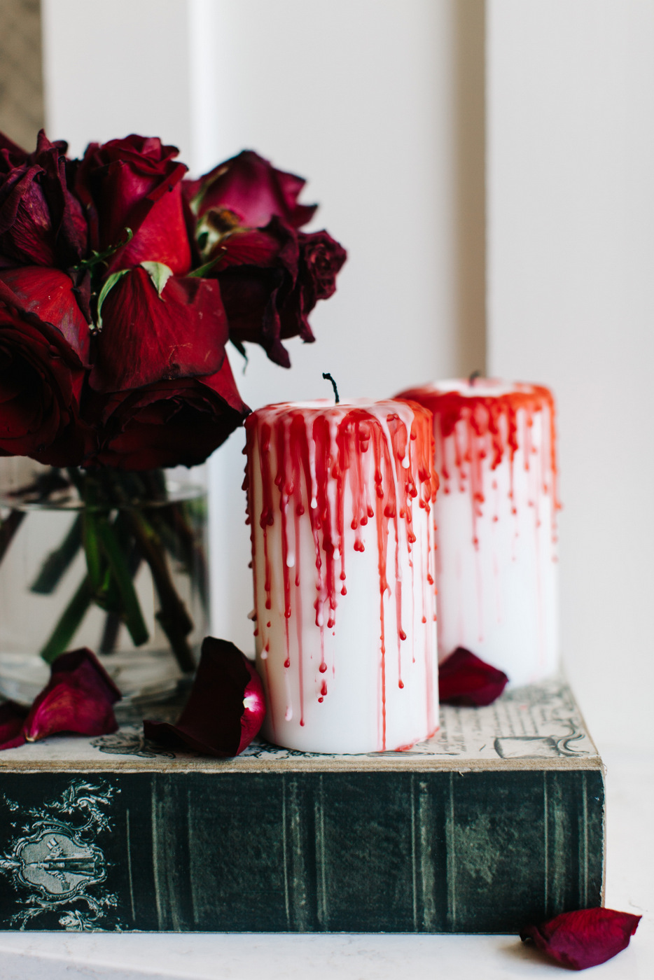 DIY Bloody Candles - Halloween Decorating