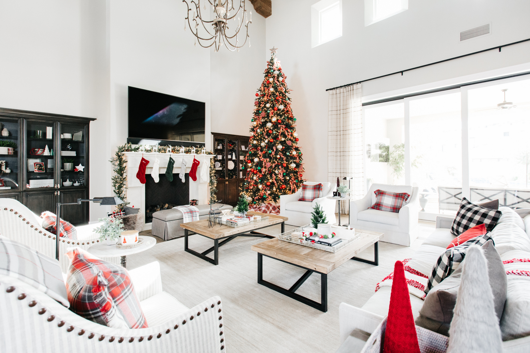 Gorgeous Custom Home Decorated for Christmas | Styled by The TomKat Studio